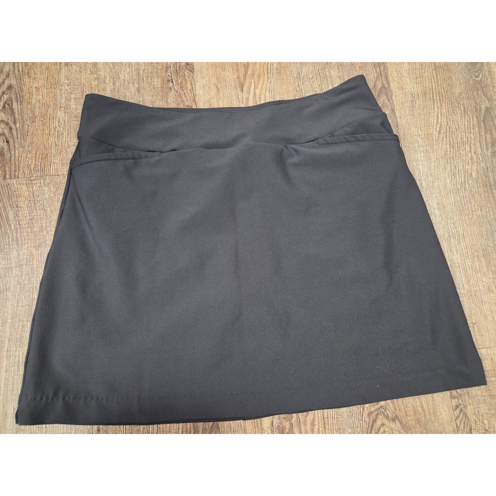 TAIL Women's Golf Wear Solid Black Active Skort Skirt Size 12 Large